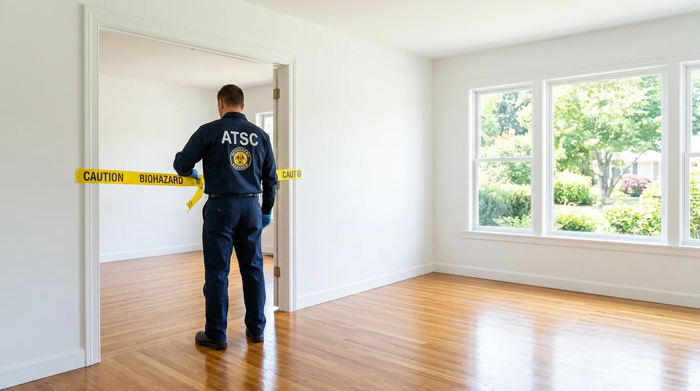 Certified biohazard cleanup crew performing Decomposition Cleanup in Lake Alfred